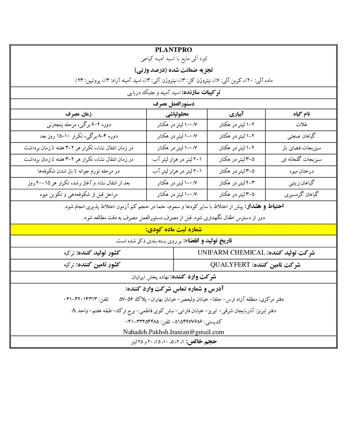 آلی مایع پلانتپرو