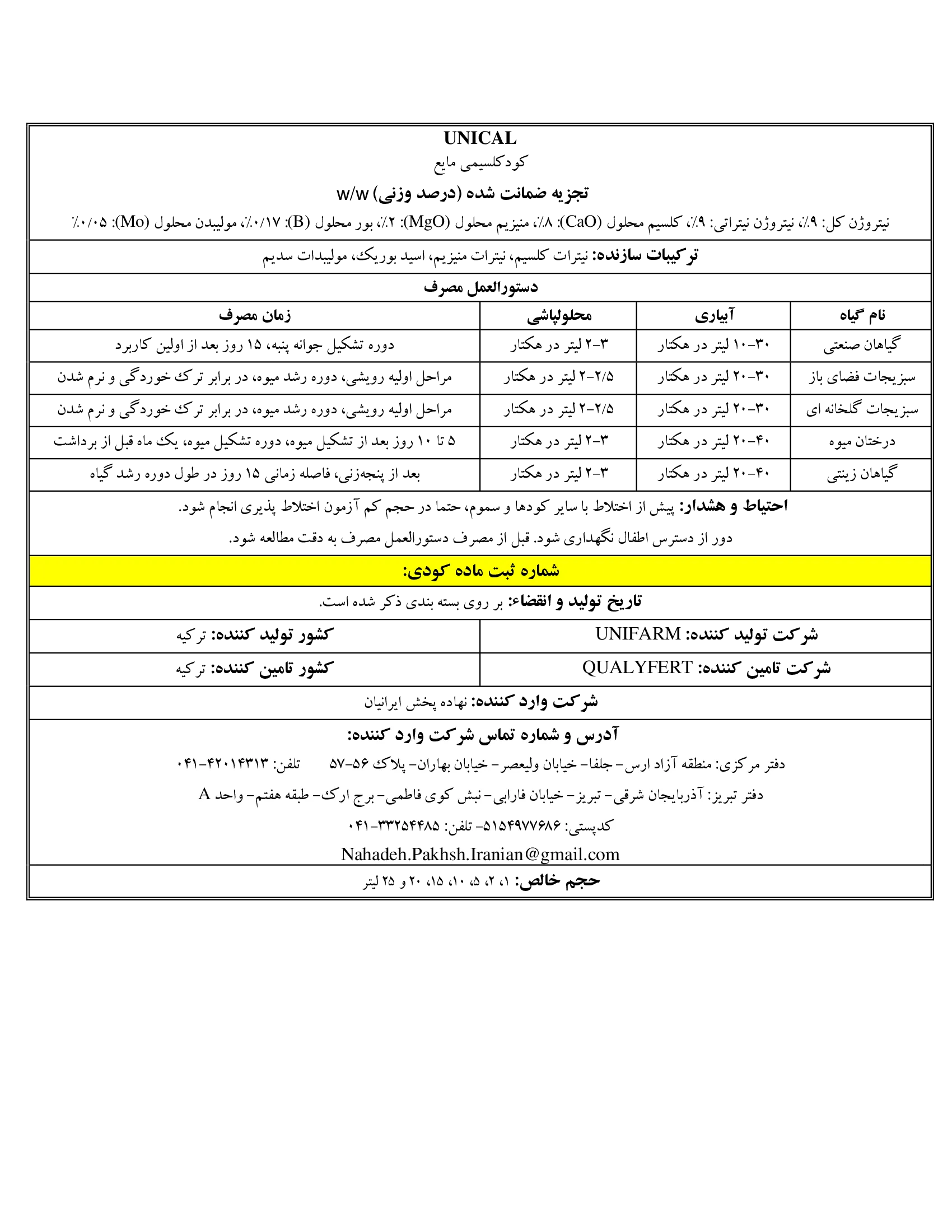 کود مایع ونیکال