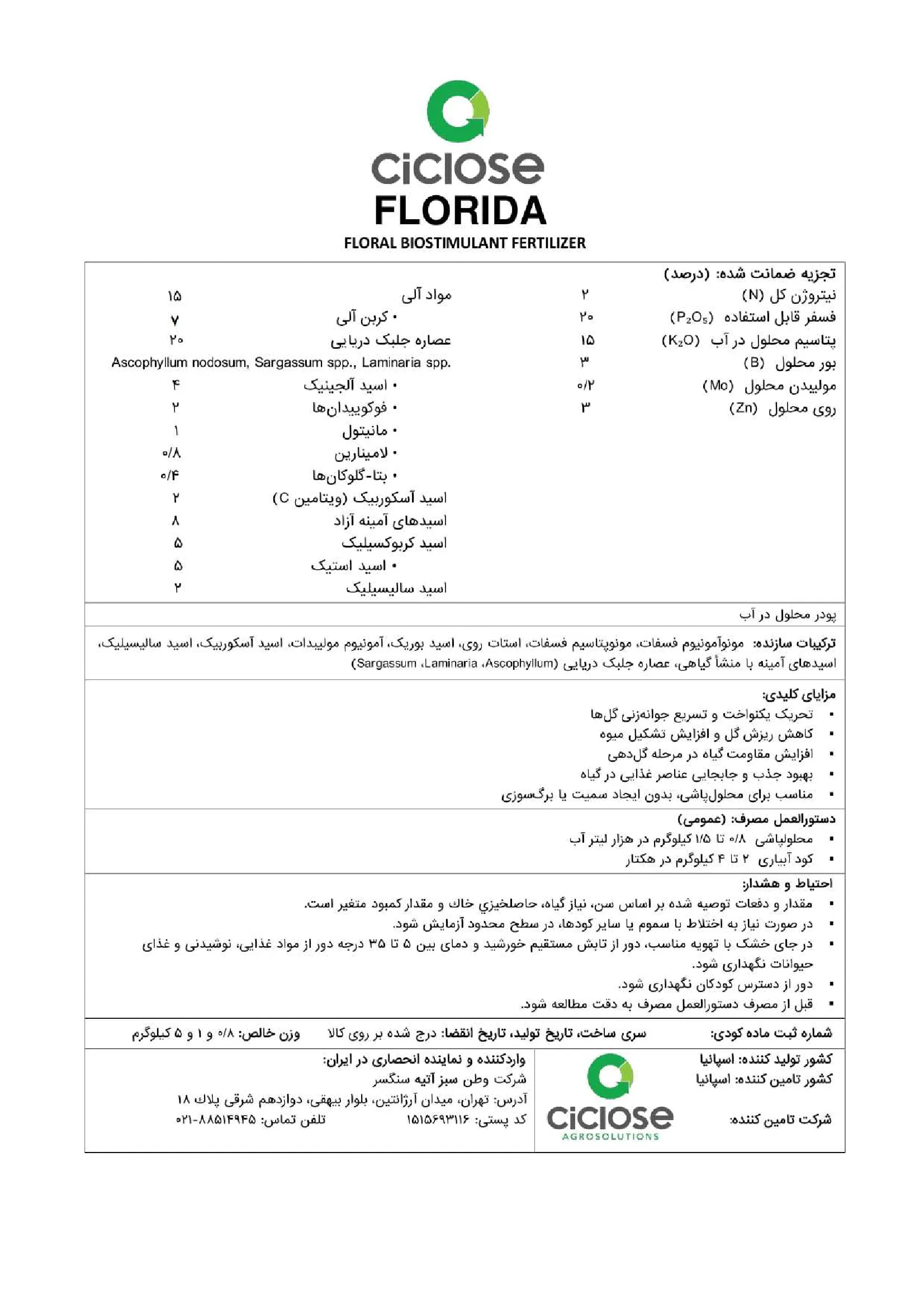آلی جامد کیکلوس - فلوریدا