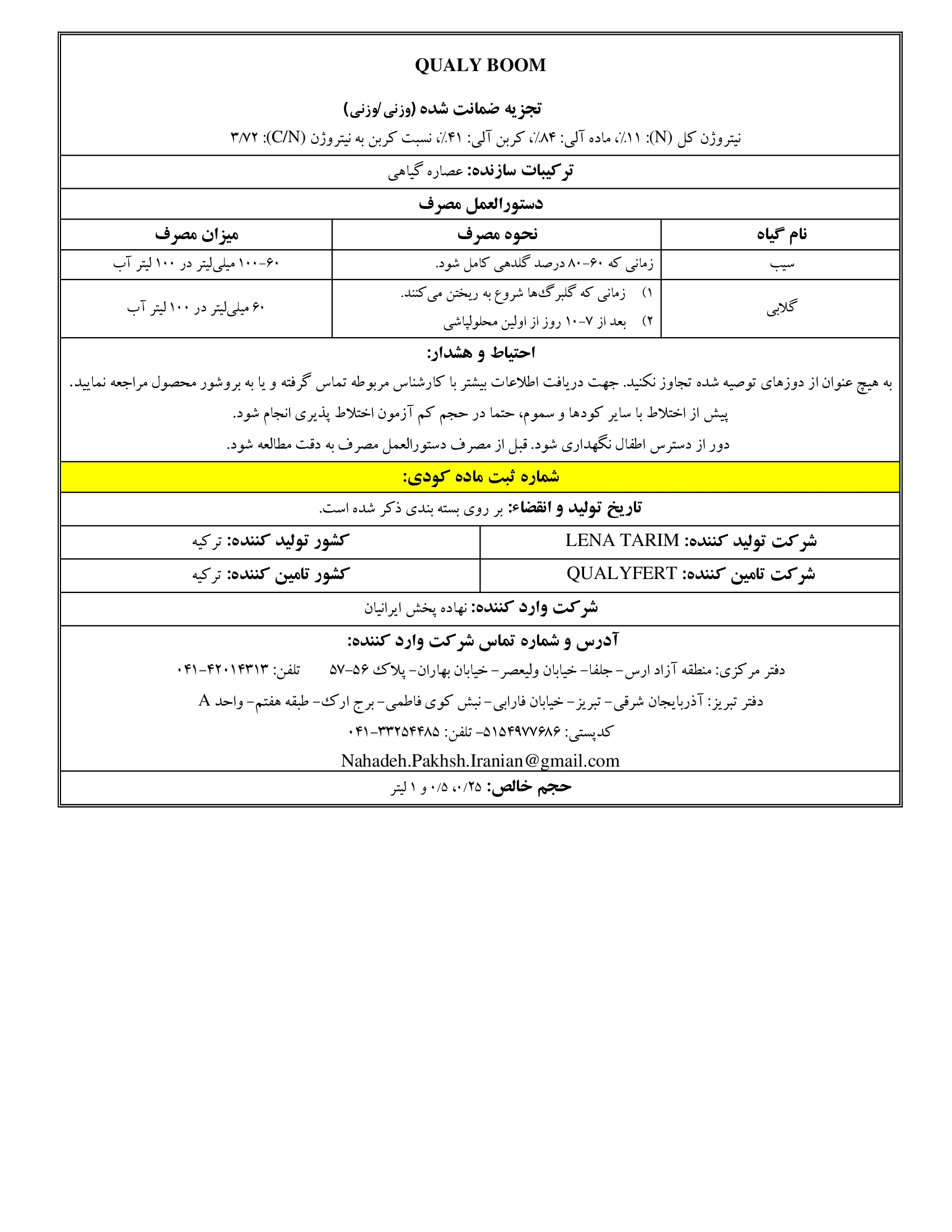 آلی مایع قوالی بوم