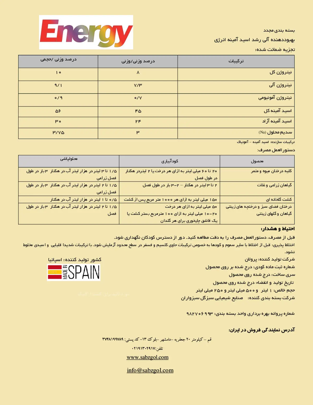 آلی مایع انرگی