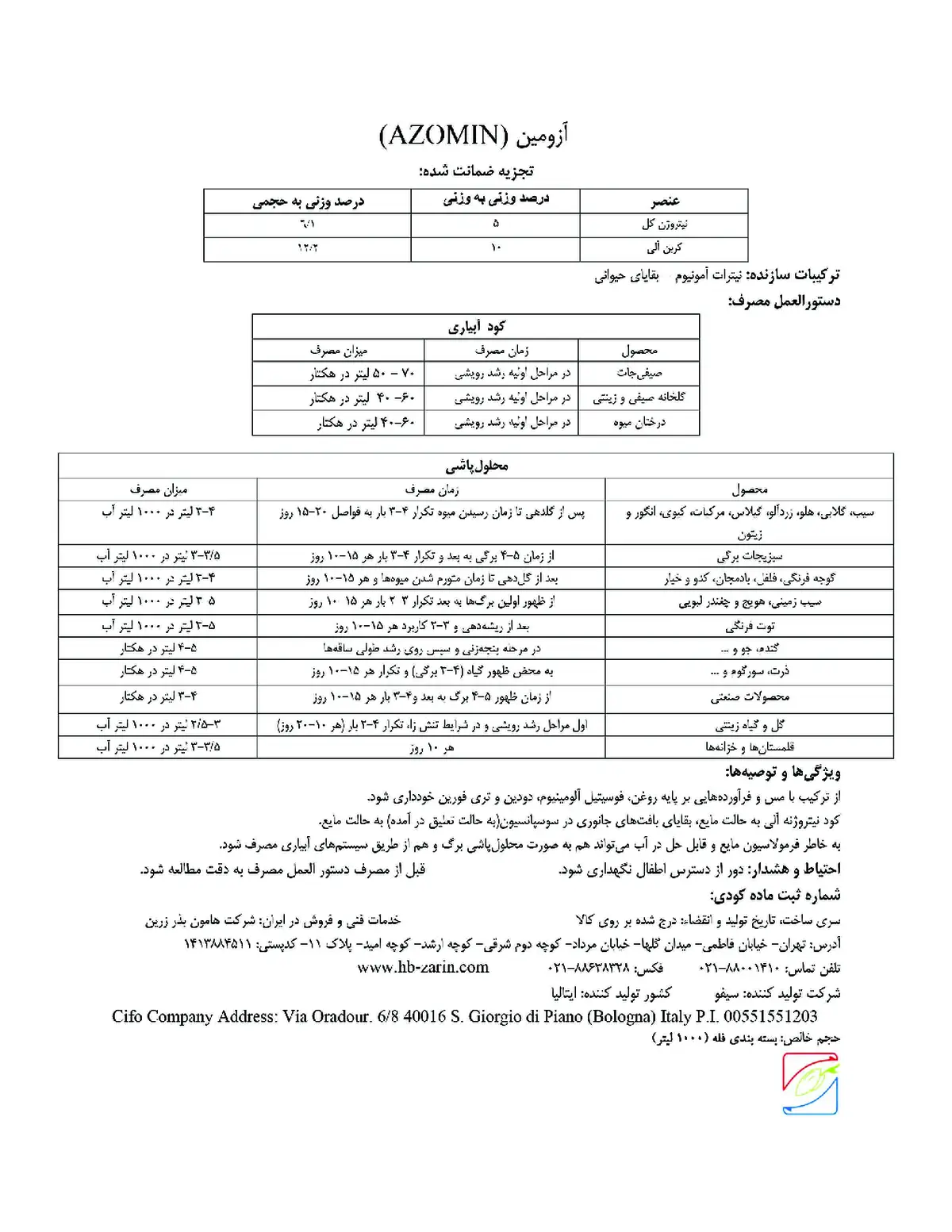 آلی مایع ازومین