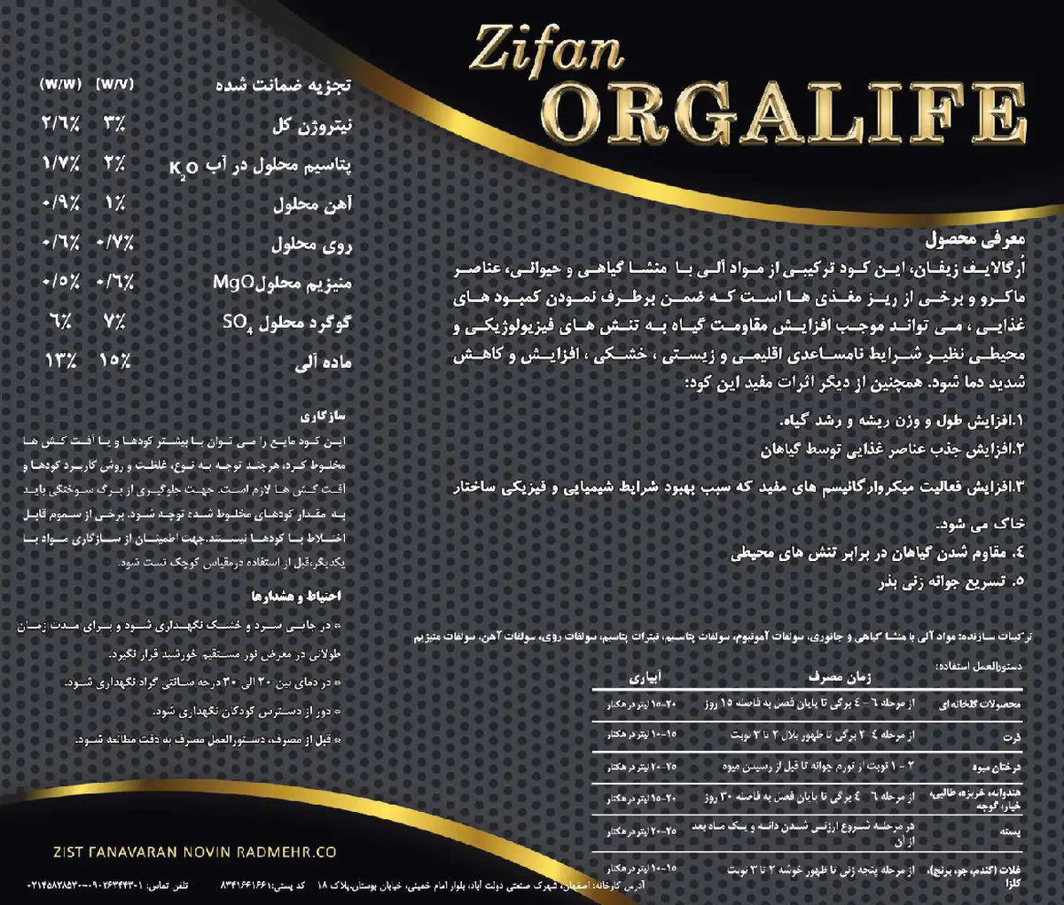 آلی مایع زیفان ارگالایف