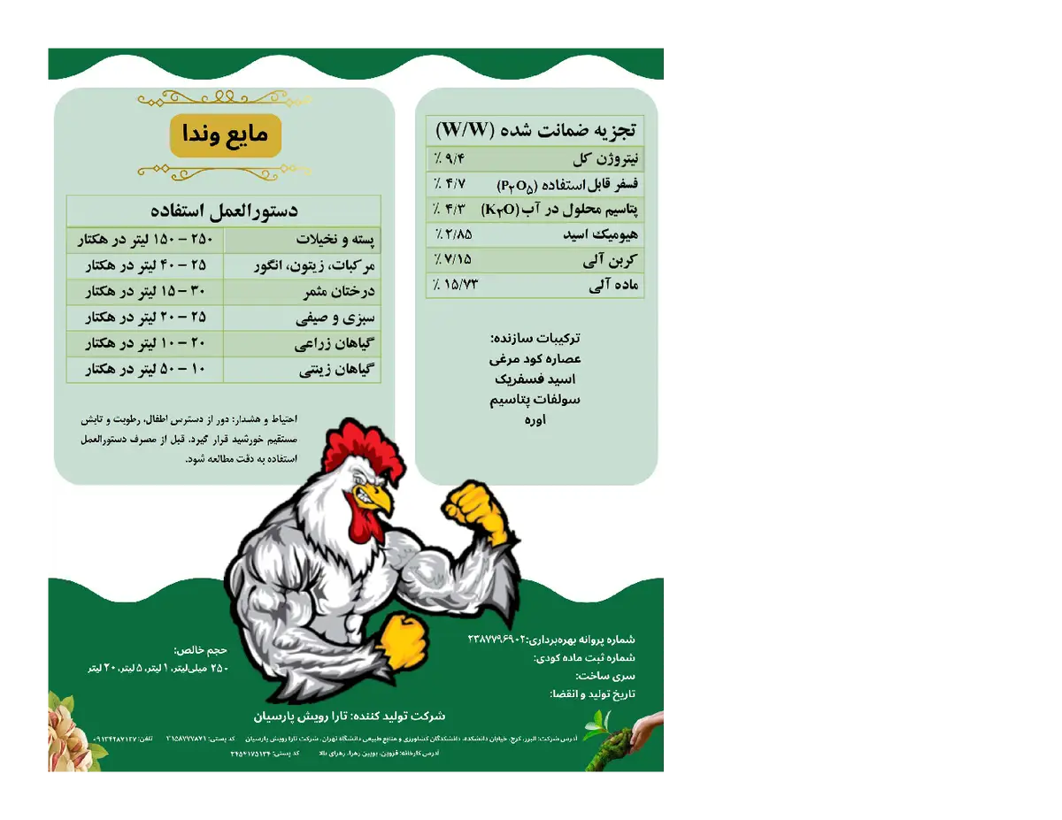 آلی مایع وندا
