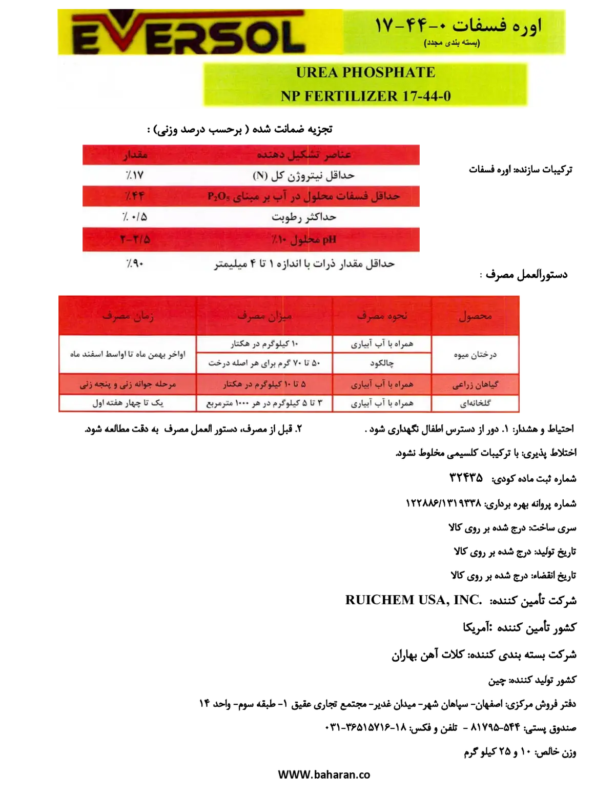 اوره فسفات اورسول