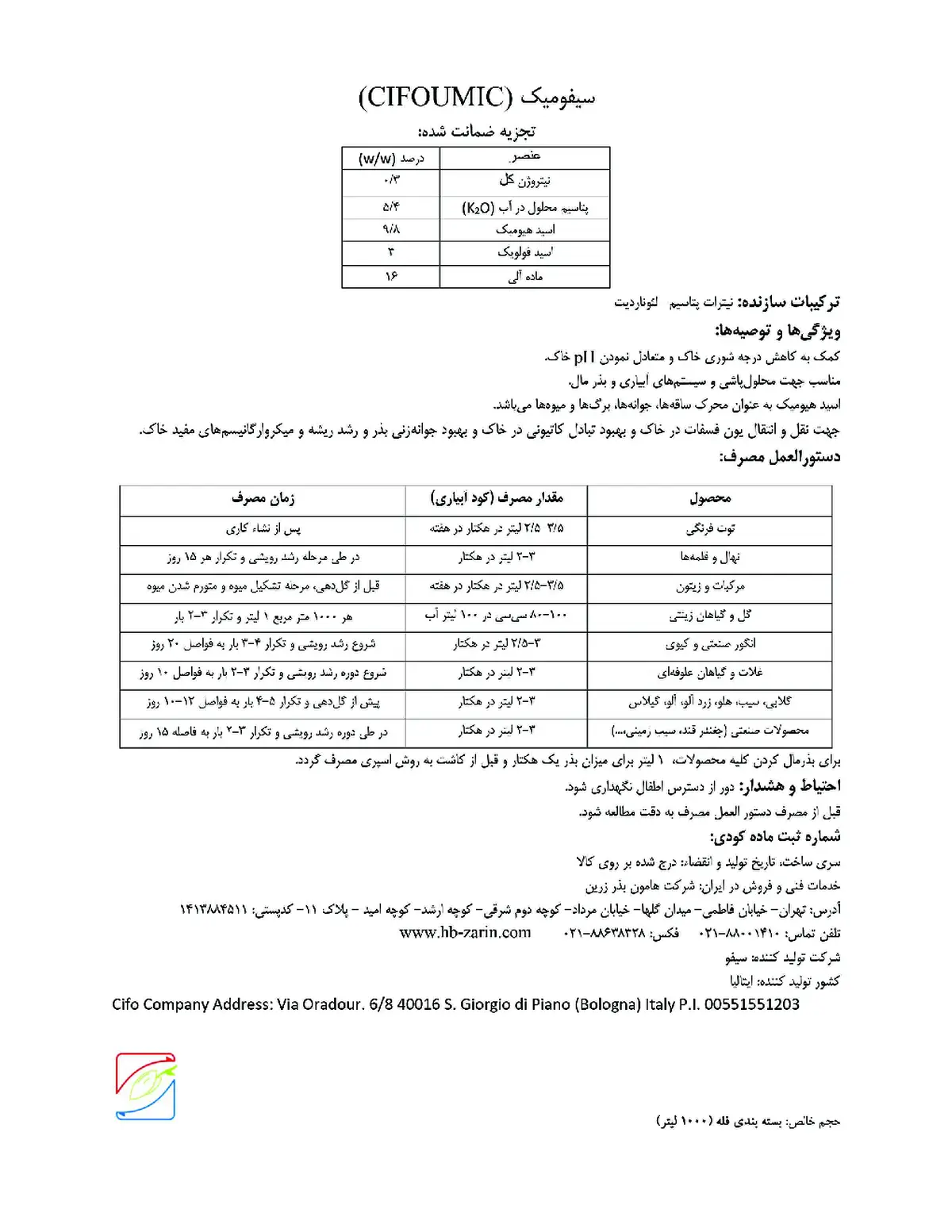 آلی مایع کیفاومیک