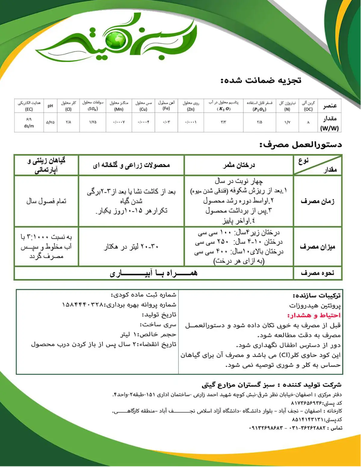 آلی مایع سبز گیتی