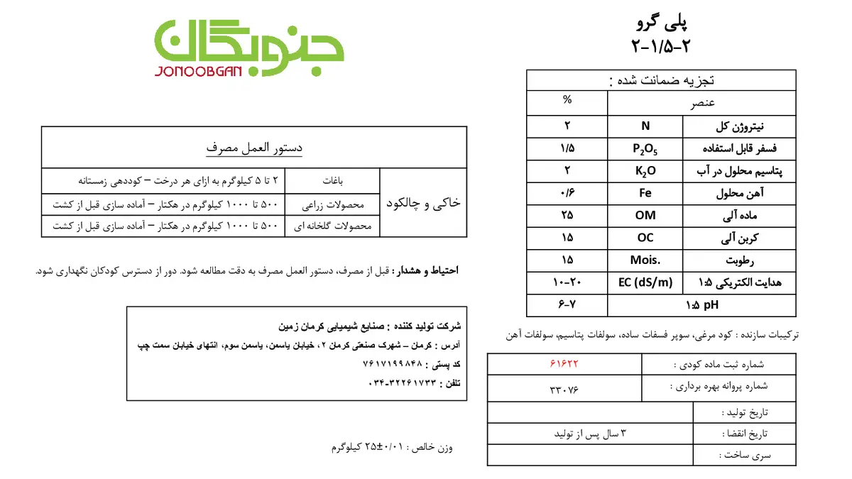 آلی جامد جنوبگان پلی گرو