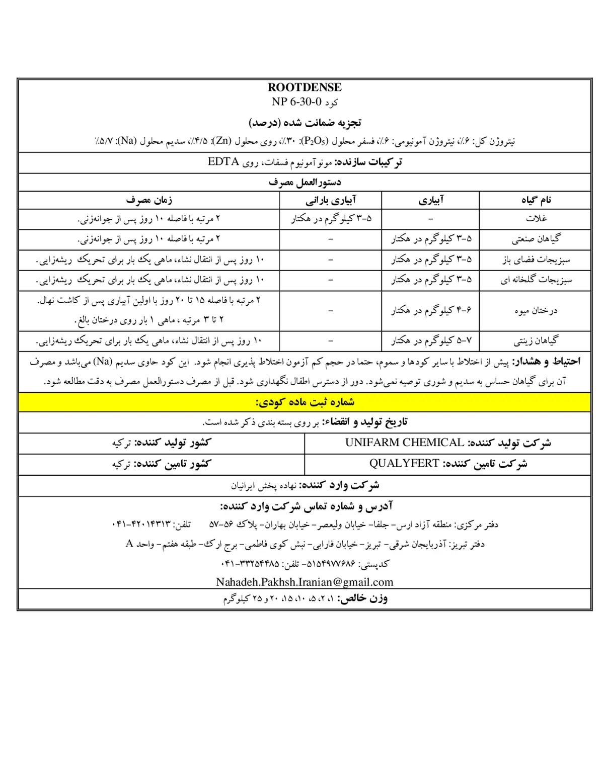 کود جامد روتدنس