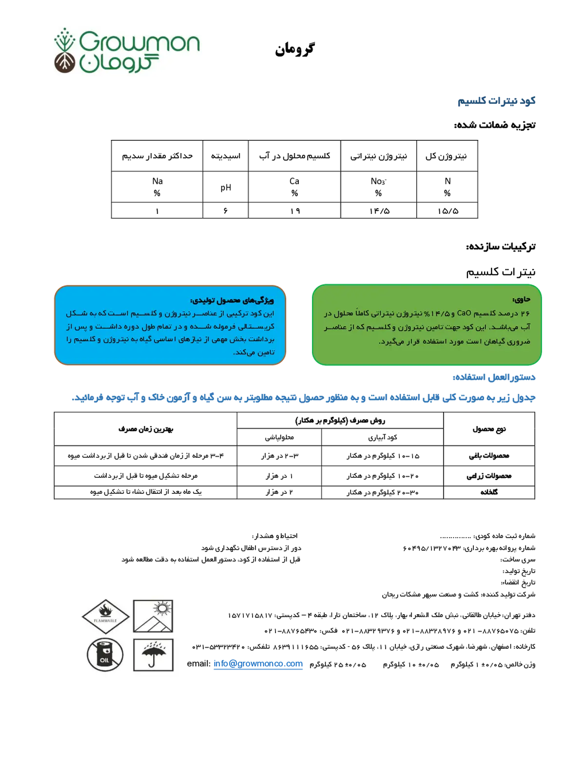 نیترات کلسیم گرومان