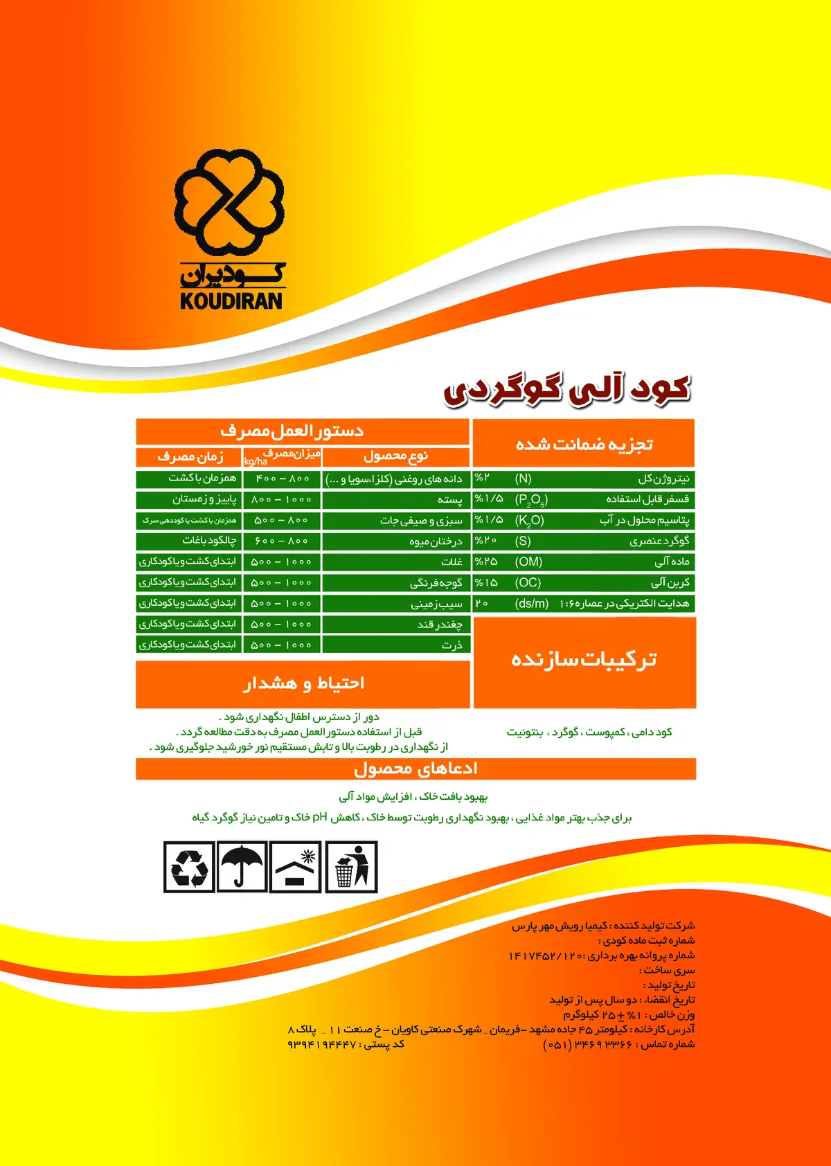 آلی گوگردی کودیران