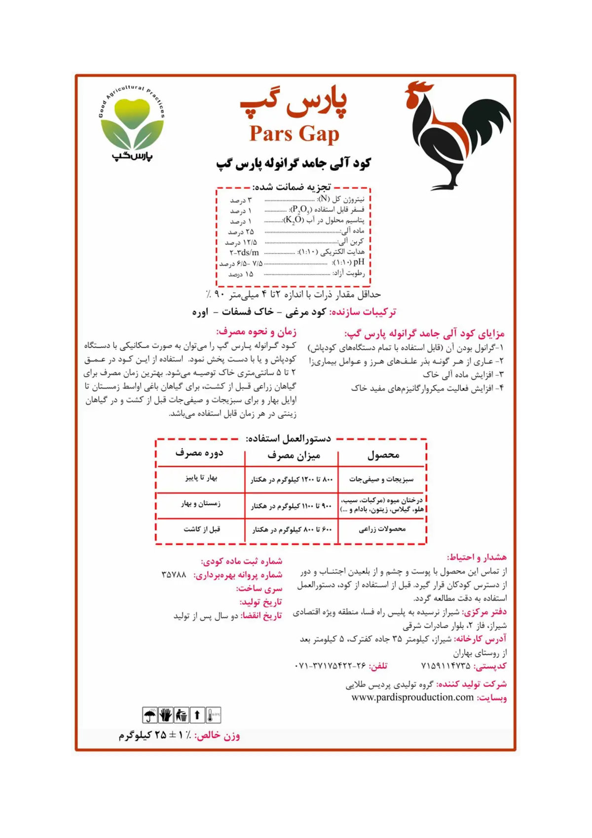 آلی جامد پارس گپ